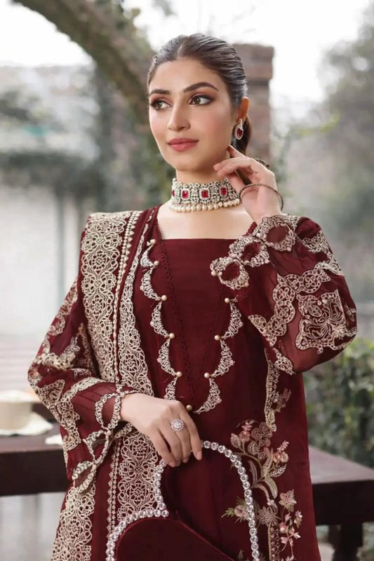 Dhanak Full Heavy Embroidered 3Pc