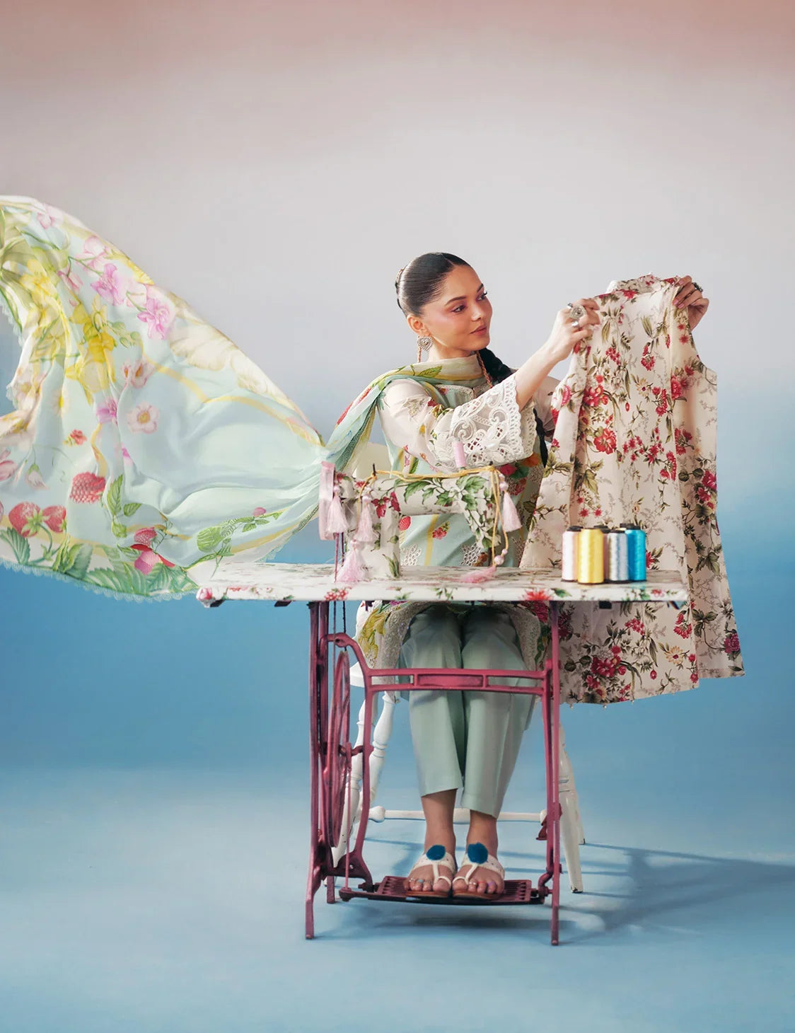 Dhanak Embroidered 3Pc Collection