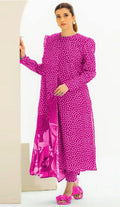 LAWN 3 PIECE PRINTED SUIT FOR SUMMER SEASON 2026 PINK