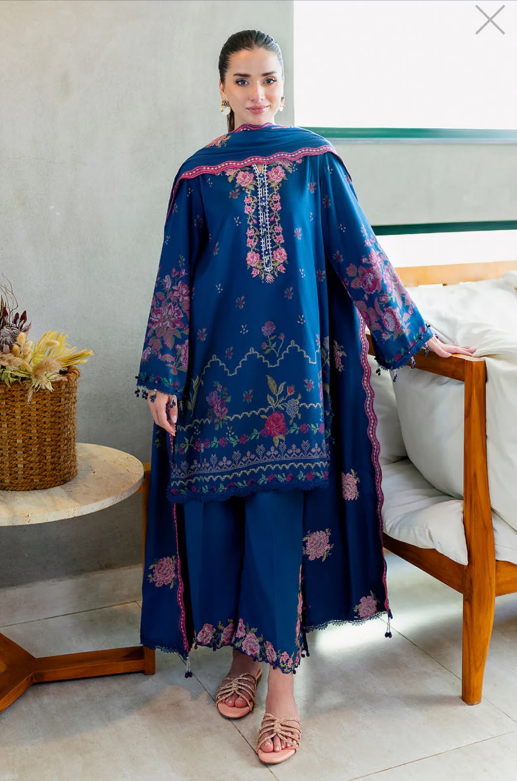 Lawn Embroidered 3Piece CODE 1070