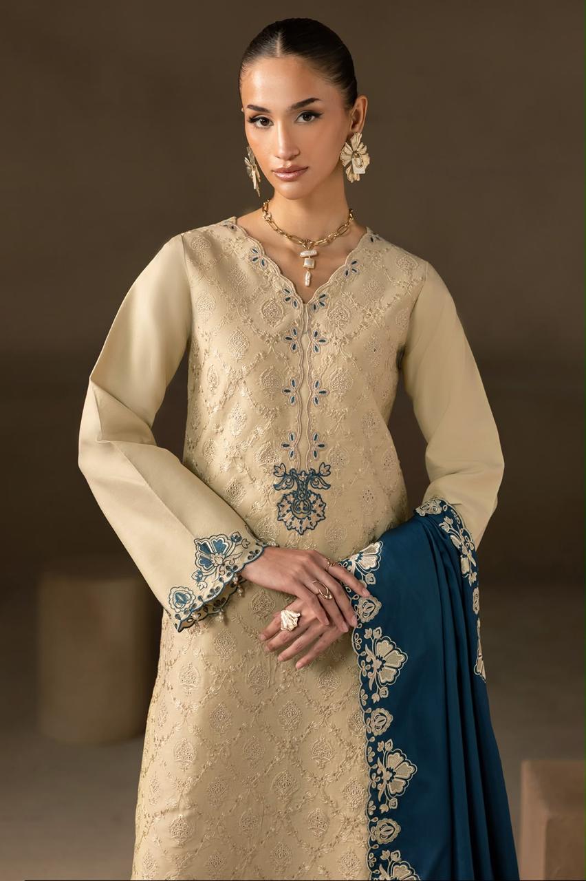 Dhanak Full Heavy Embroidered 3Pc