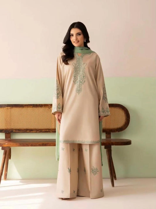 Dhanak Full Heavy Embroidered 3Pc