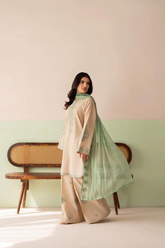 Dhanak Full Heavy Embroidered 3Pc