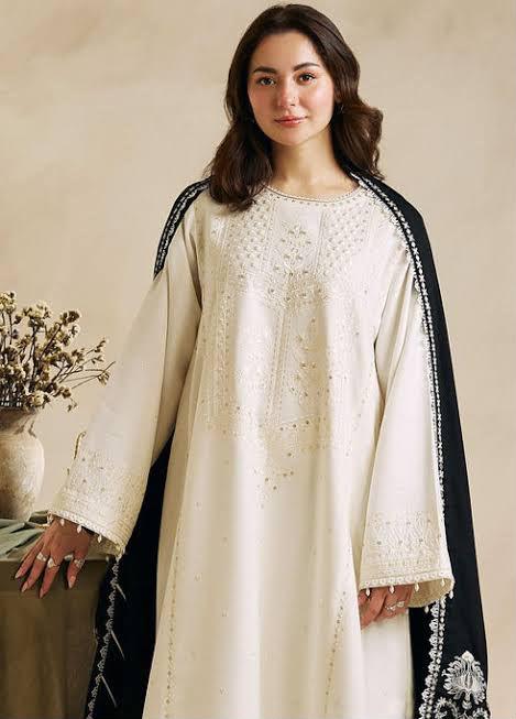 Zara Shahjahan Dhanak Full Heavy Embroidered 3Pc
