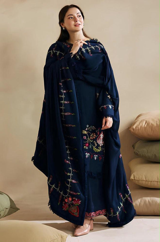Zara Shahjahan Dhanak Full Heavy Embroidered 3Pc