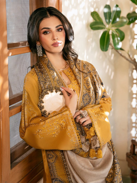 Izal Dhanak Full Heavy Embroidered 3Pc