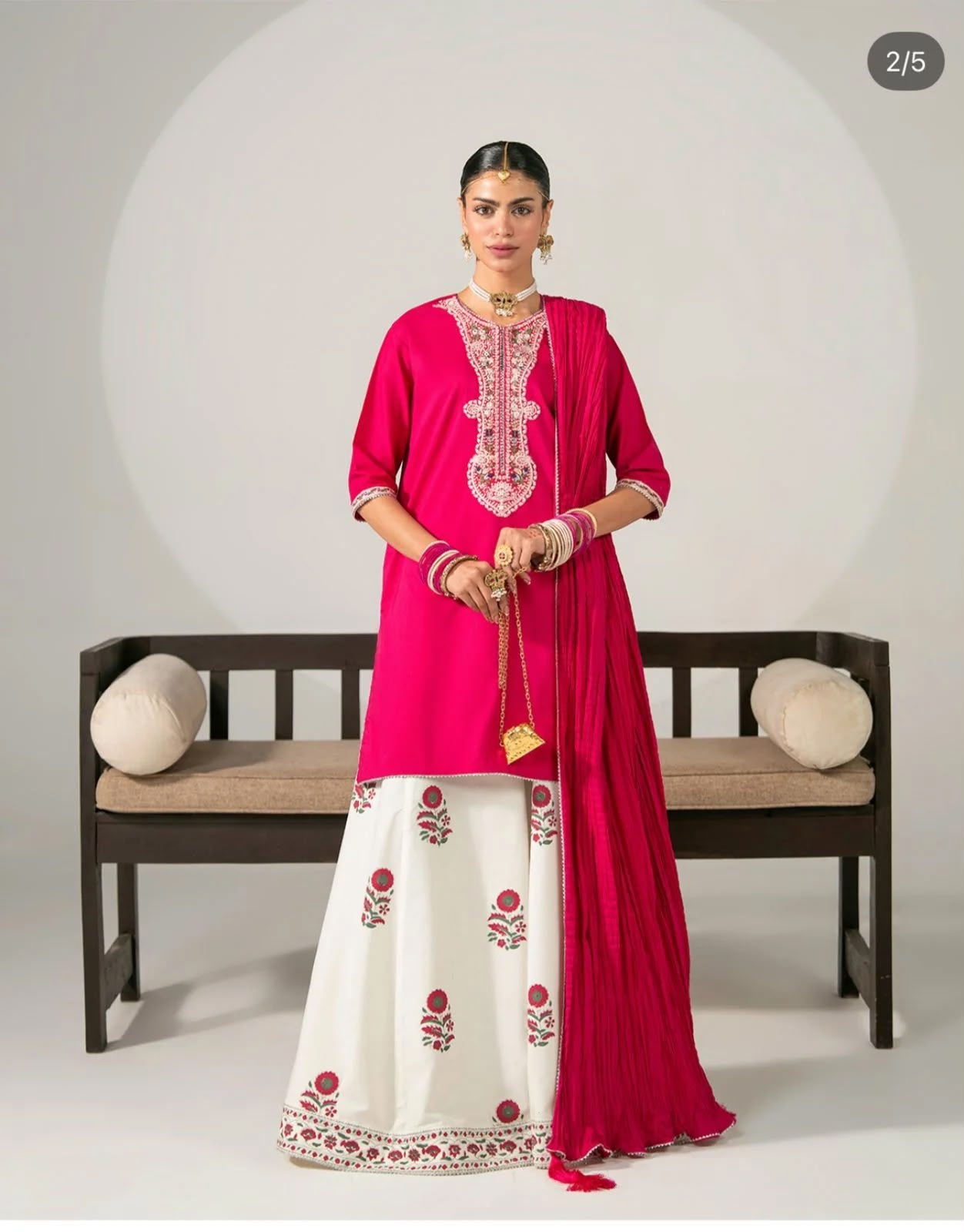 Tana Bana Dhanak Full Heavy Embroidered 2Pc
