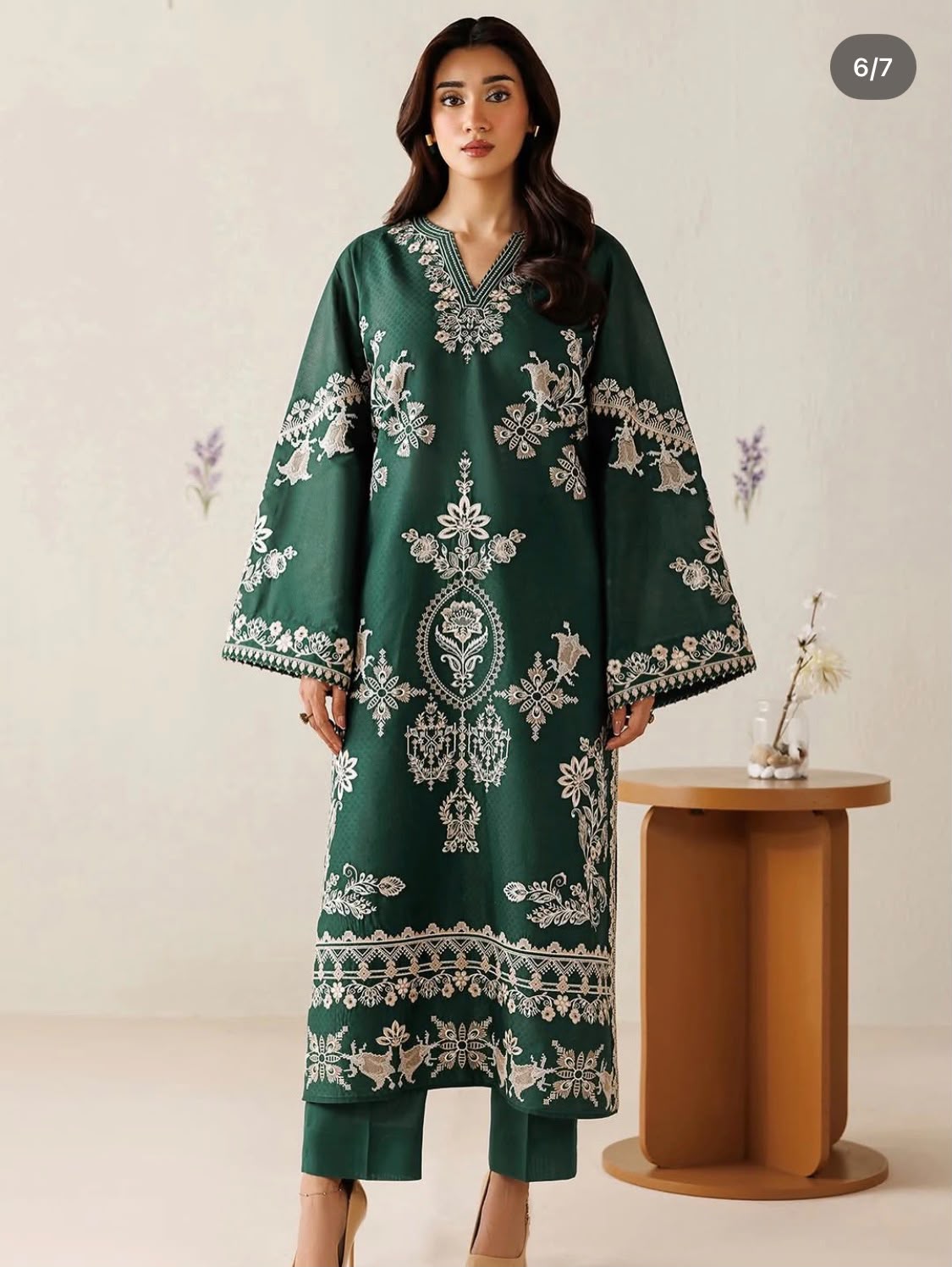 Baroque Dhanak Full Heavy Embroidered 3Pc