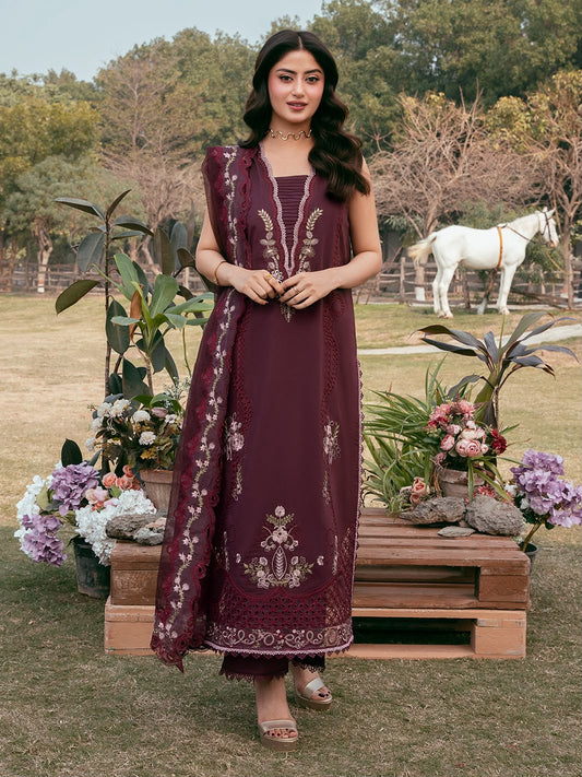 Anaya Dhanak Full Heavy Embroidered 3Pc