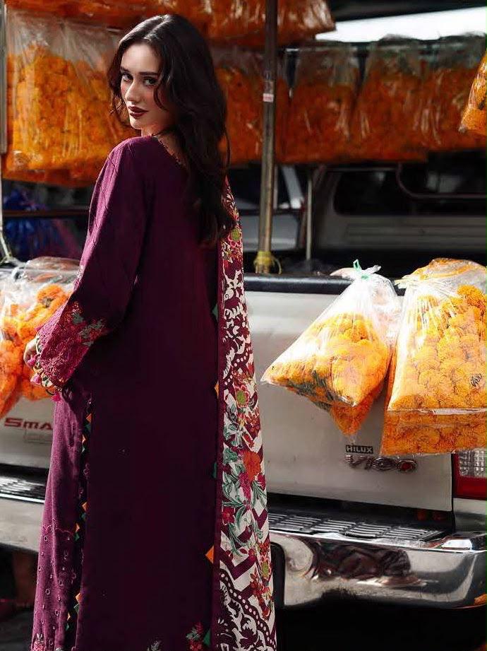 Charizma Dhanak Full Heavy Embroidered 3Pc