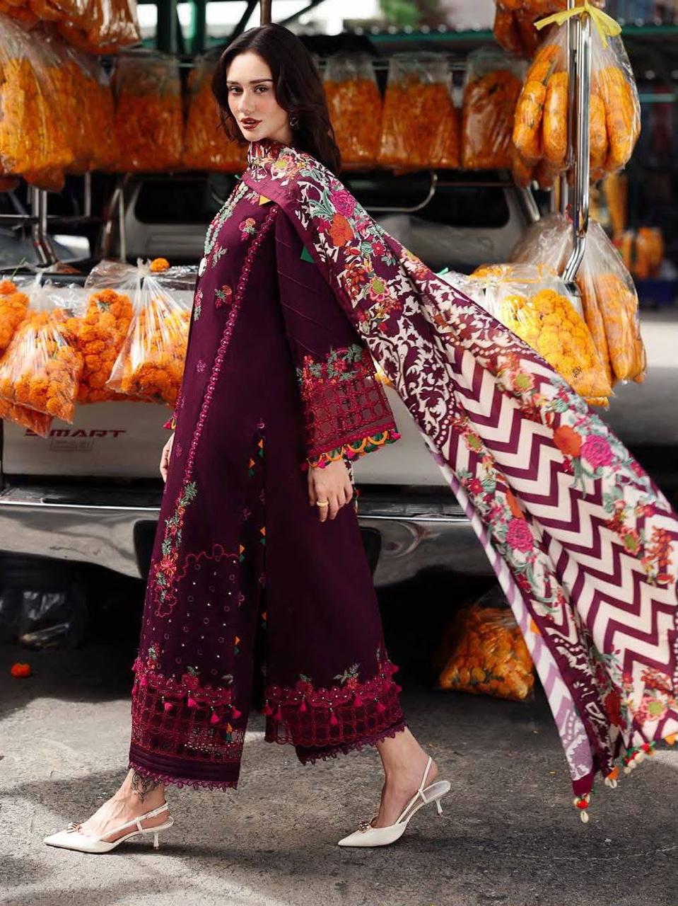 Charizma Dhanak Full Heavy Embroidered 3Pc