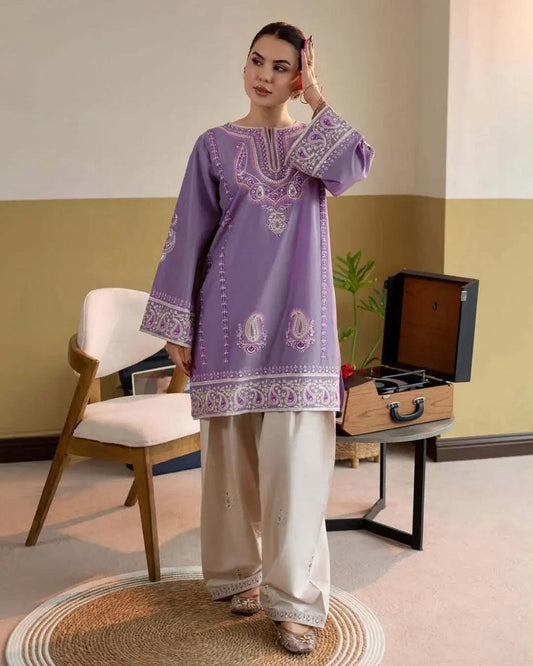 Dhanak Full Heavy Embroidered 2Pc