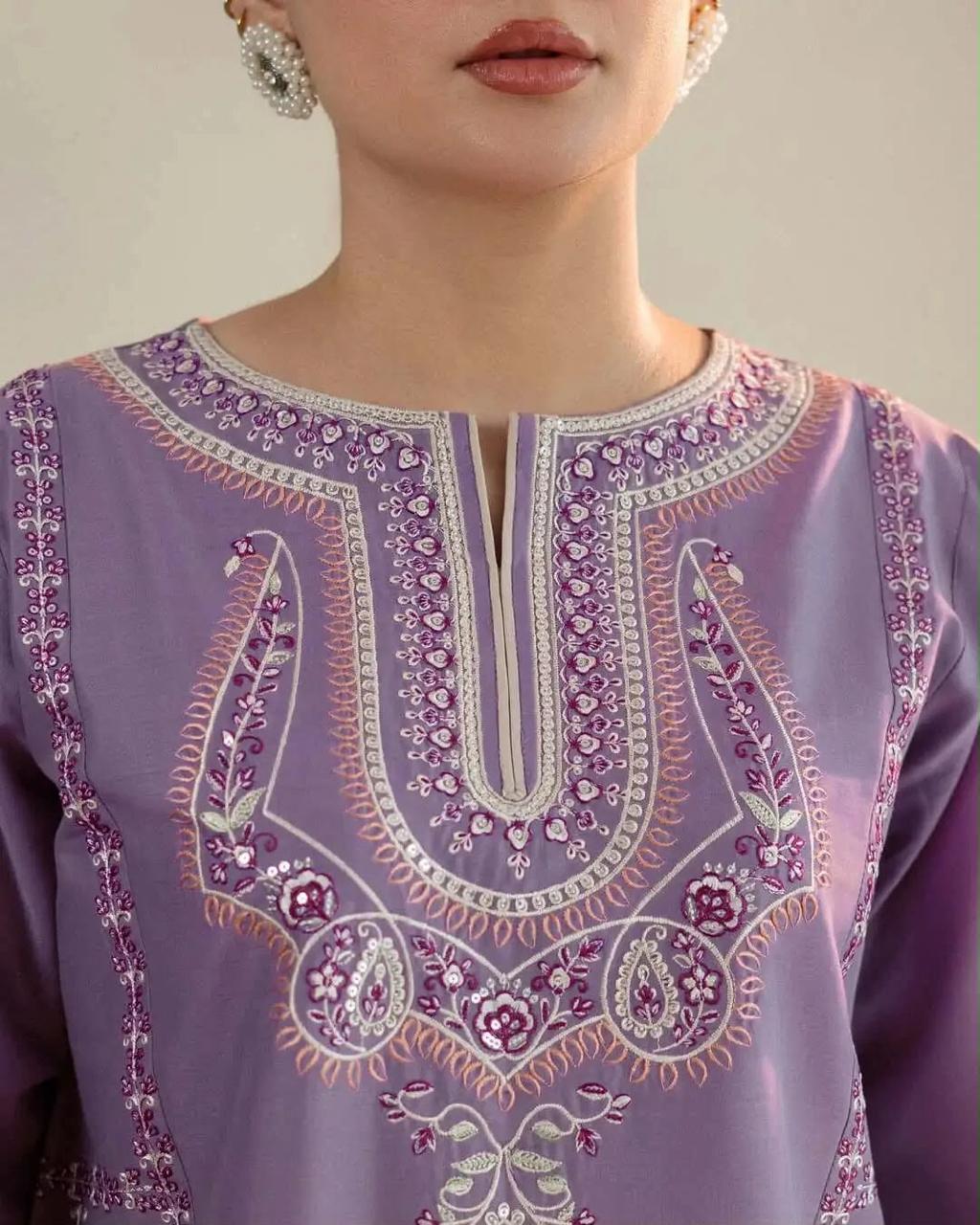 Dhanak Full Heavy Embroidered 2Pc