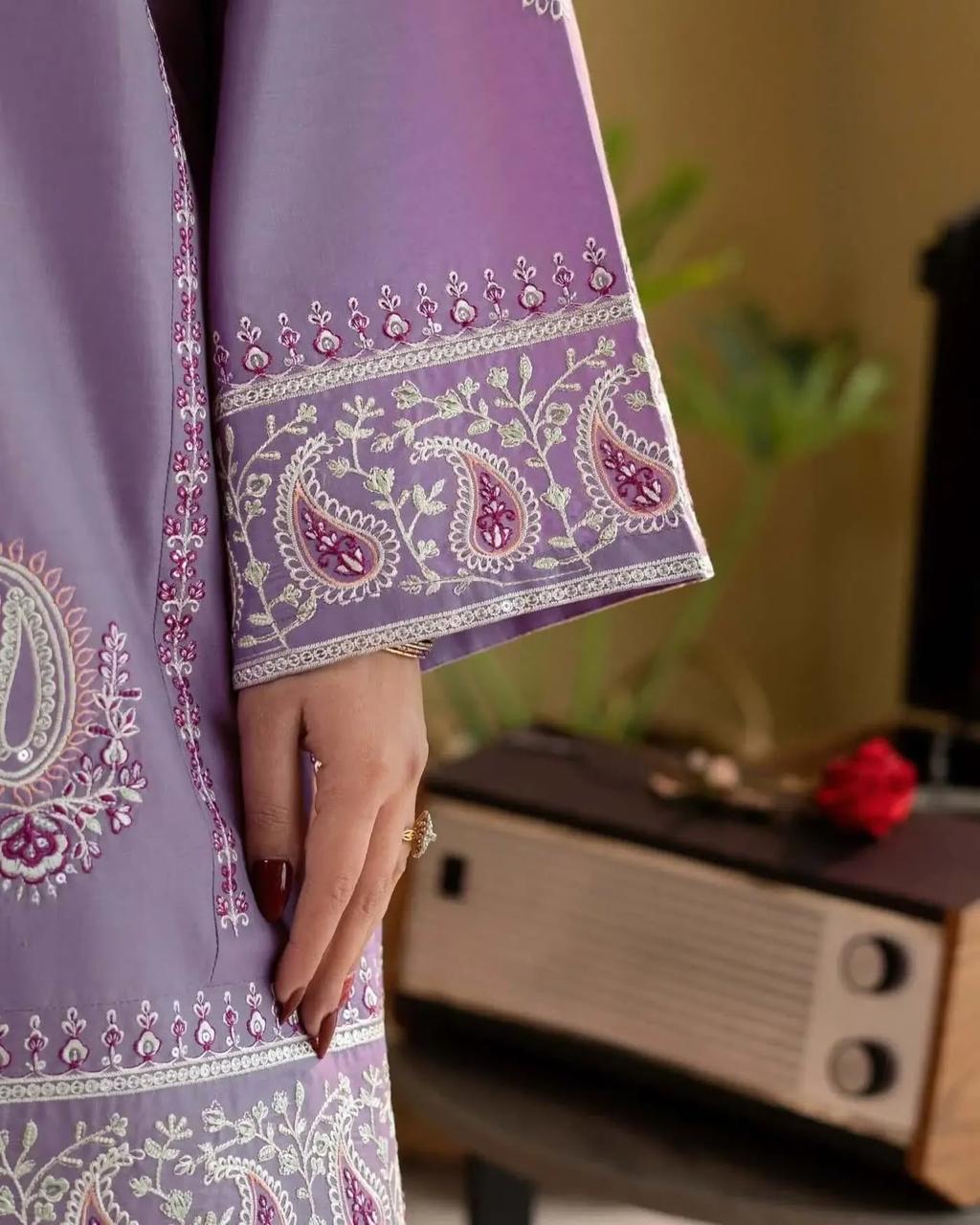 Dhanak Full Heavy Embroidered 2Pc