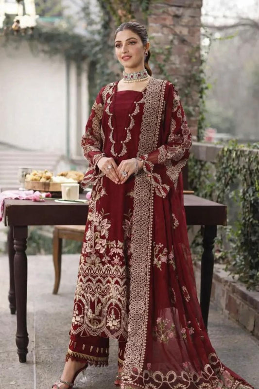 Dhanak Full Heavy Embroidered 3Pc