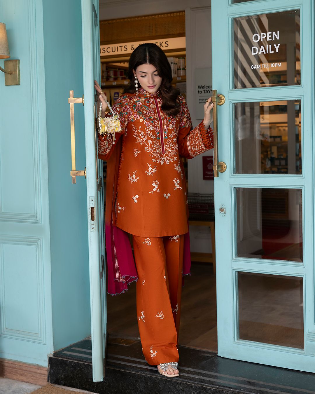 Batik Dhanak Full Heavy Embroidered 3Pc