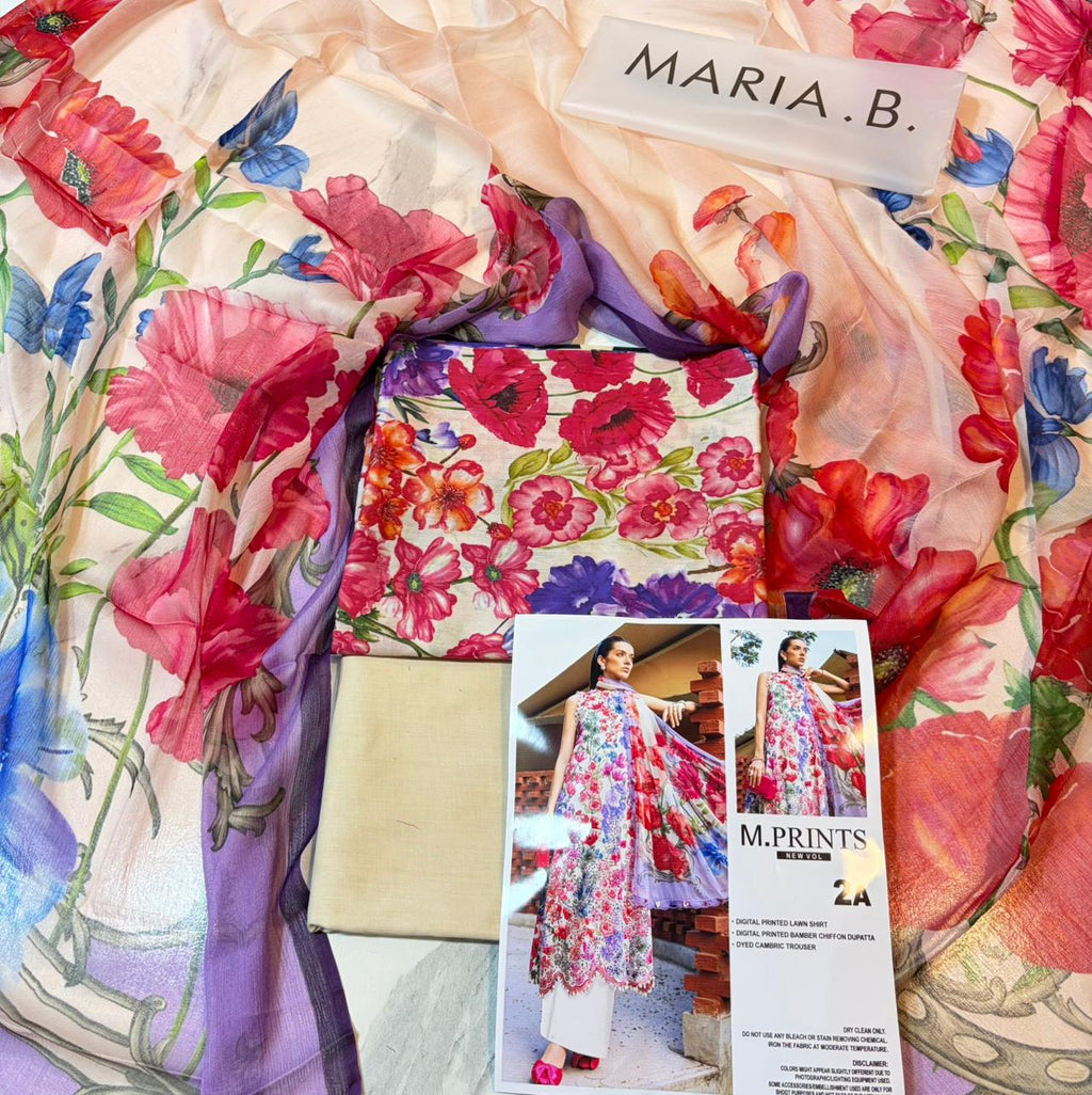 Maria B Luxury Printed Lawn 3PC M6