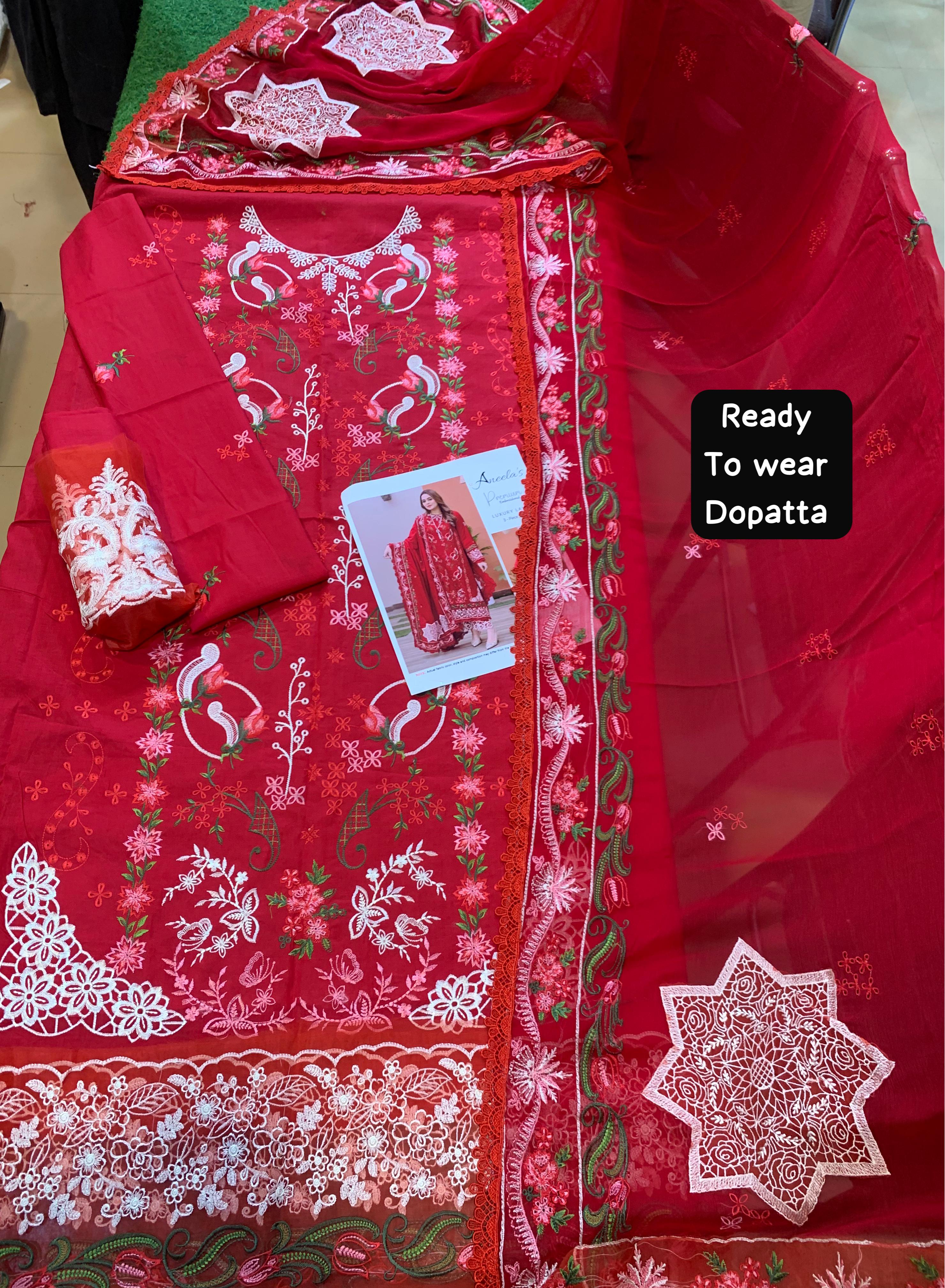 Lawn Embroidered 3Piece CODE 1011