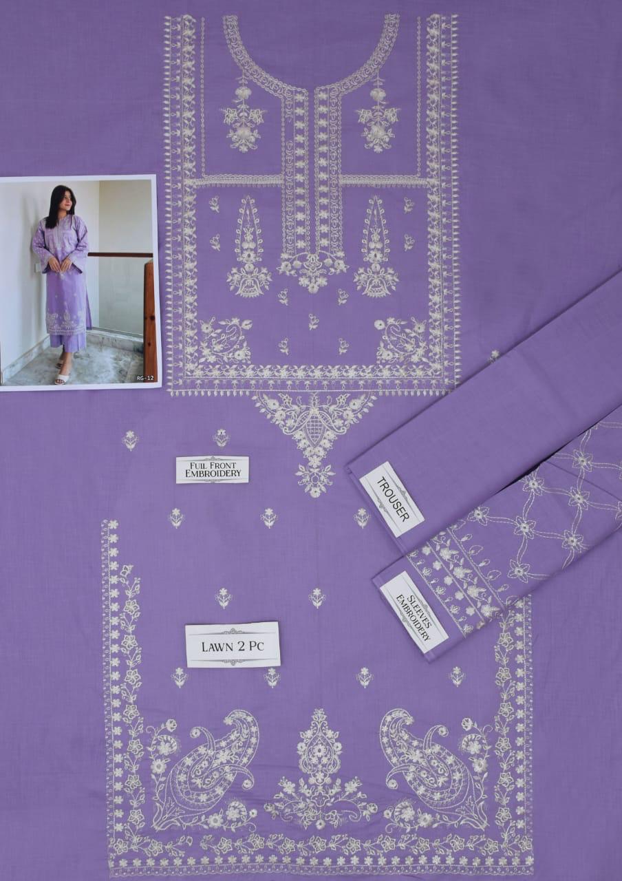 Lawn Embroidered 2Piece CODE 902