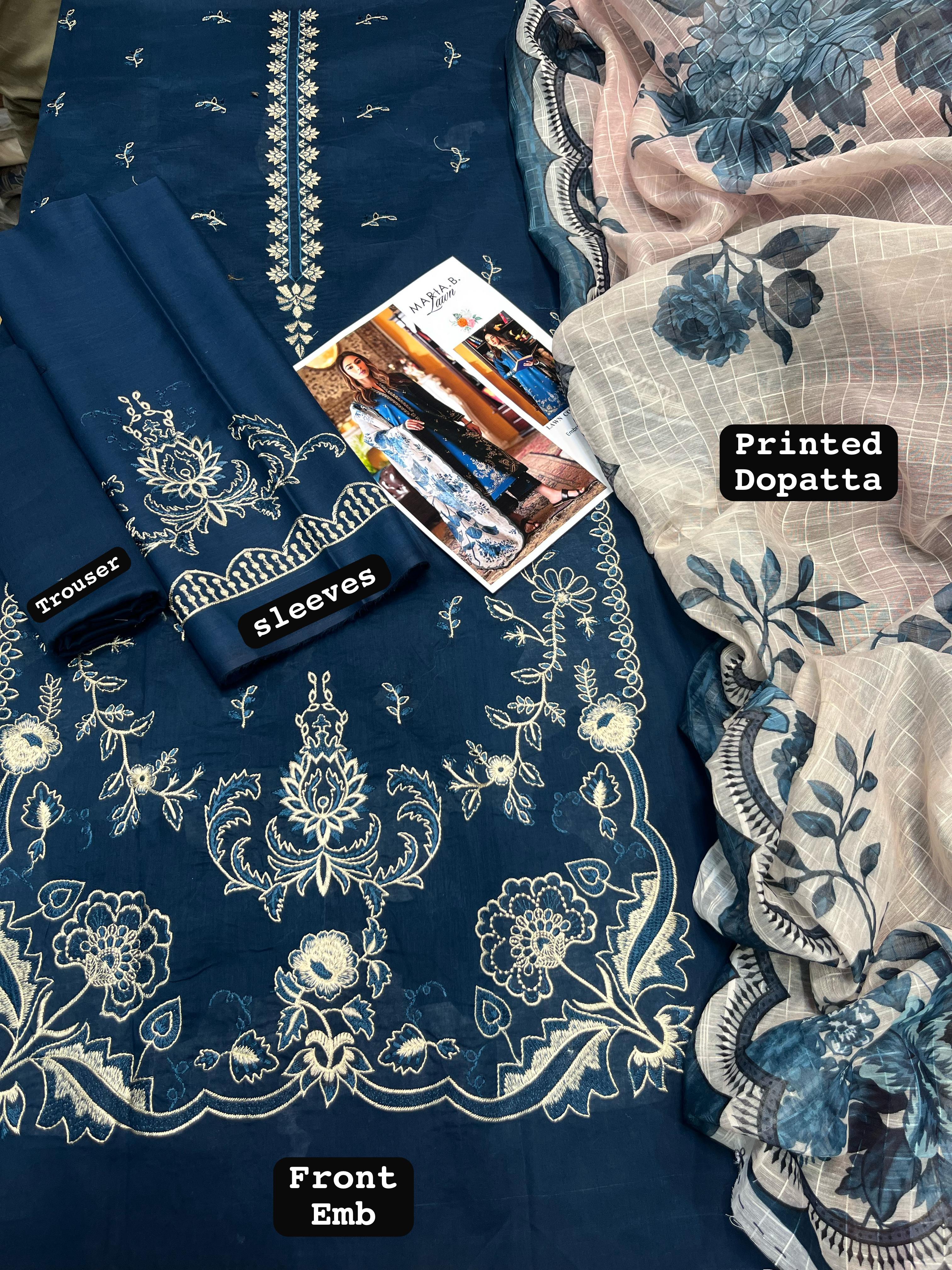 Lawn Embroidered 3Piece CODE 1030