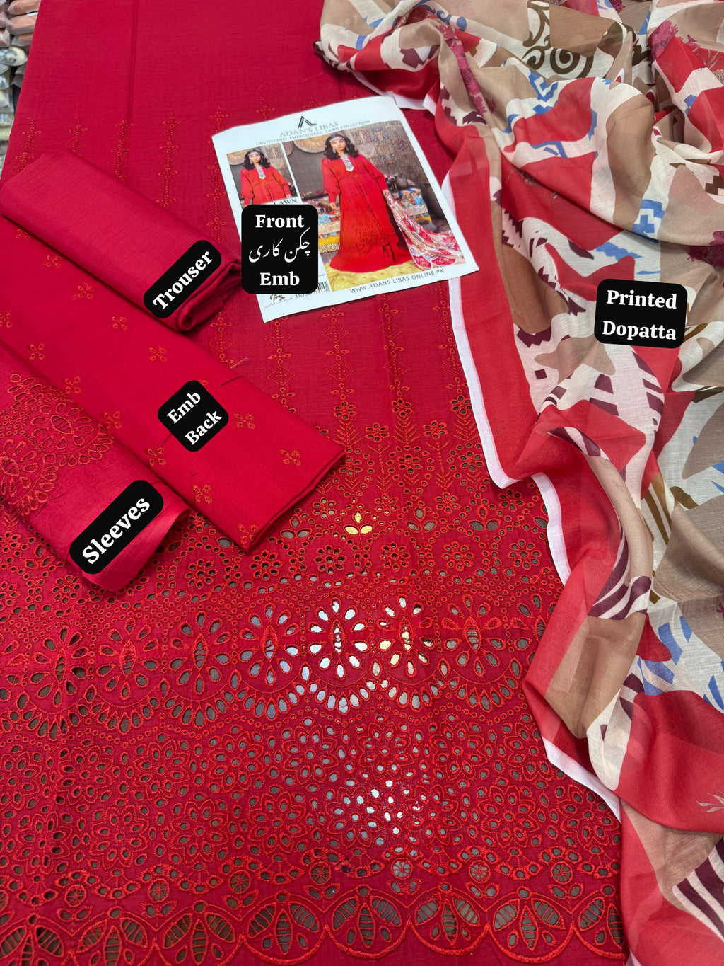 Lawn Embroidered 3Piece CODE 1039