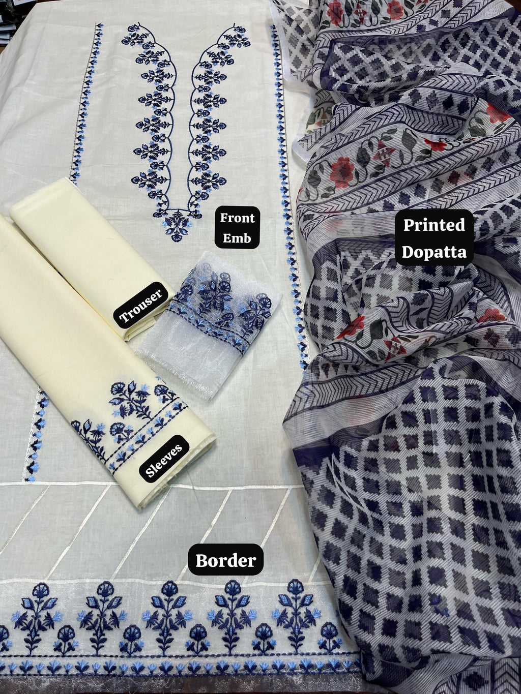 Lawn Embroidered 3Piece CODE 1062