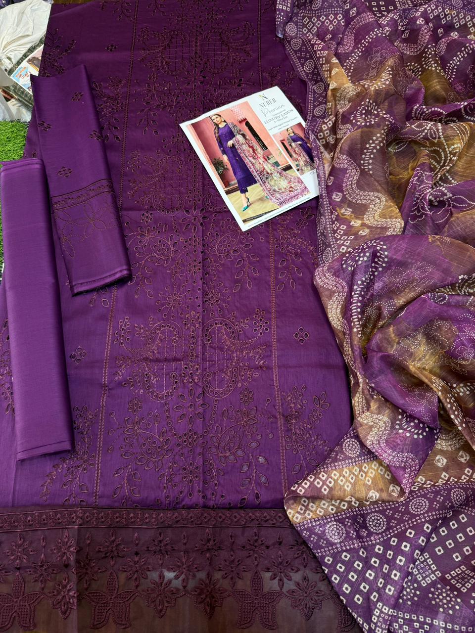 Lawn Embroidered 3Piece CODE 1066