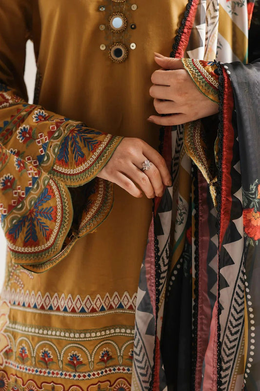 Ethnic Dhanak Full Heavy Embroidered 3Pc