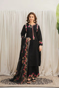 Lawn Embroidered UnStitched Lawn Suit for Women – Summer Season BLACK
