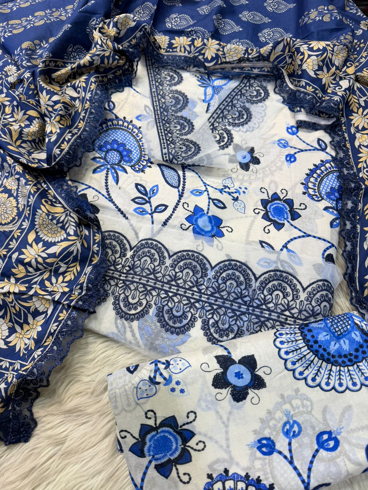 Lawn Embroidered 3Piece CODE 1005