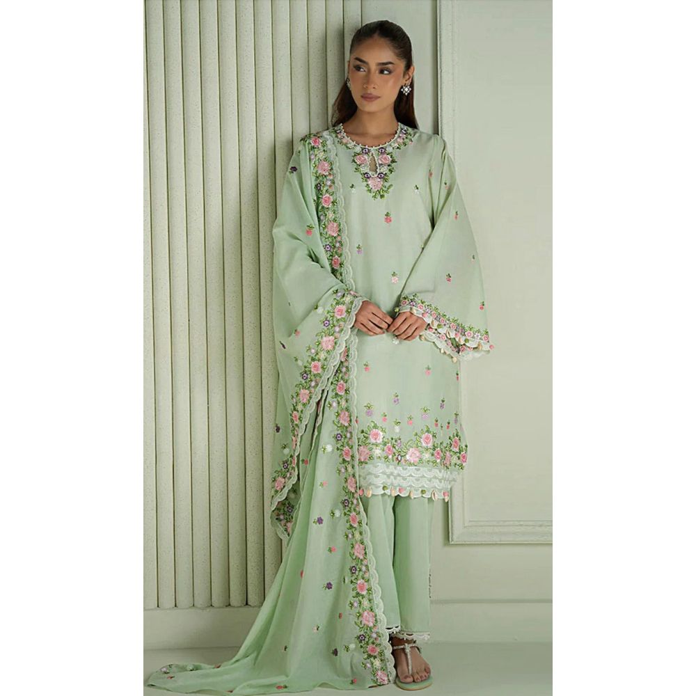 Lawn Embroidered 3Piece CODE 1019