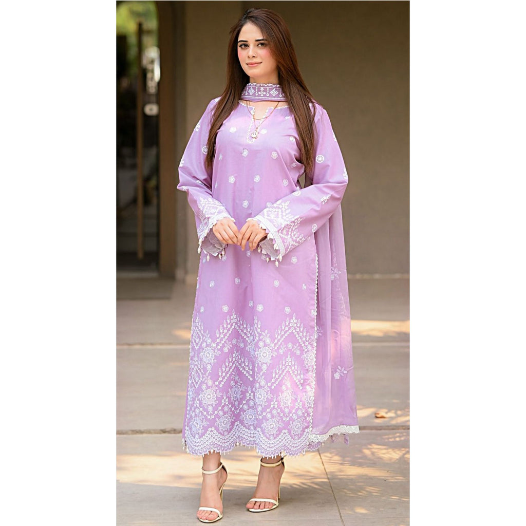 Lawn Embroidered 3Piece CODE 1034