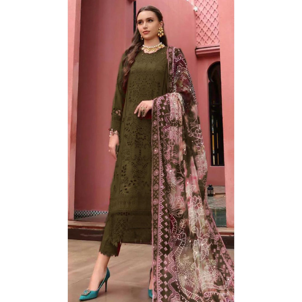 Lawn Embroidered 3Piece CODE 1064