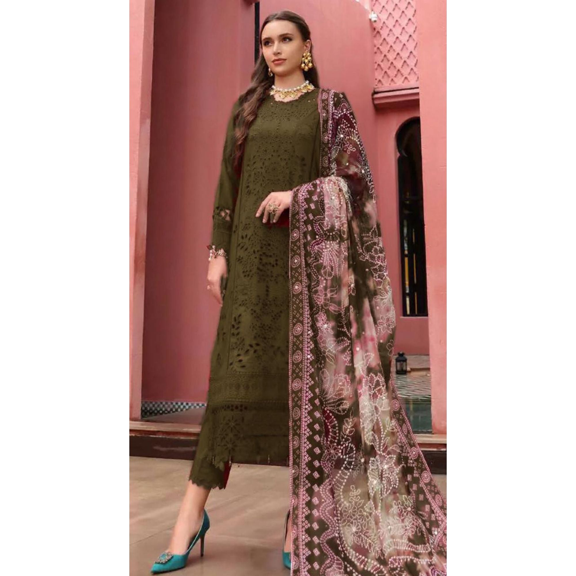 Lawn Embroidered 3Piece CODE 1064