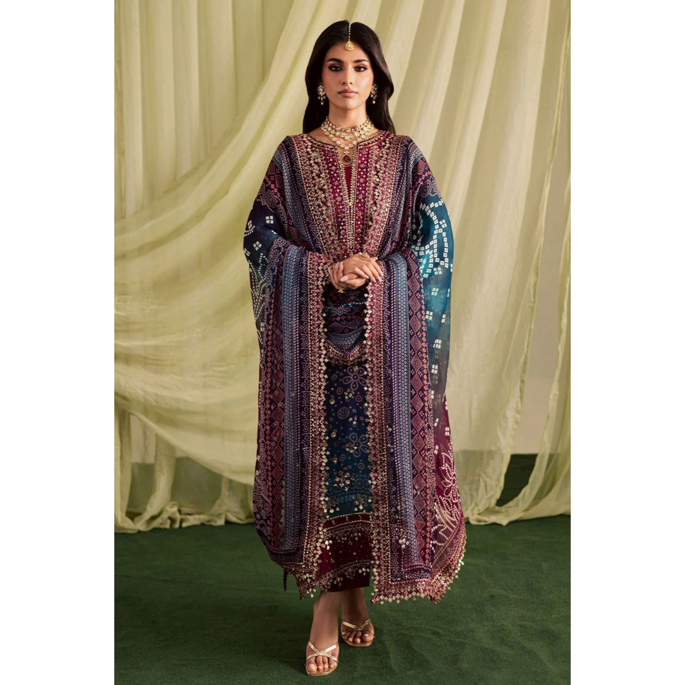 Lawn Embroidered 3Piece CODE 1010