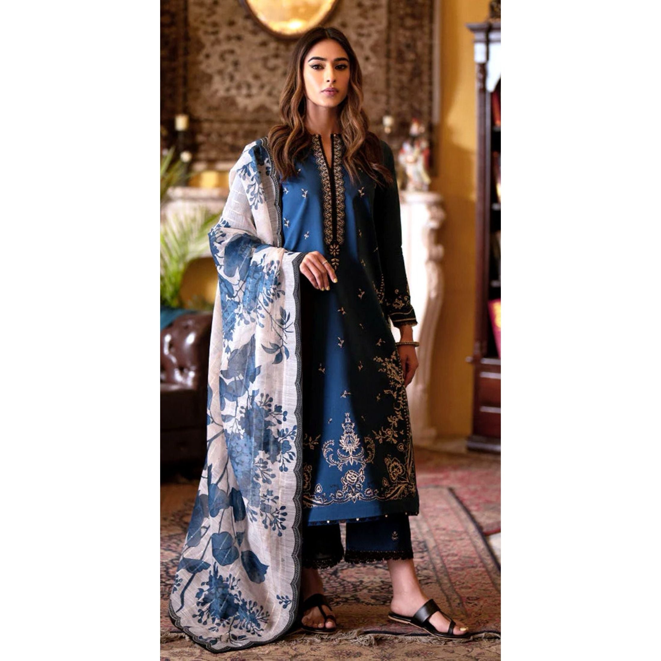 Lawn Embroidered 3Piece CODE 1030