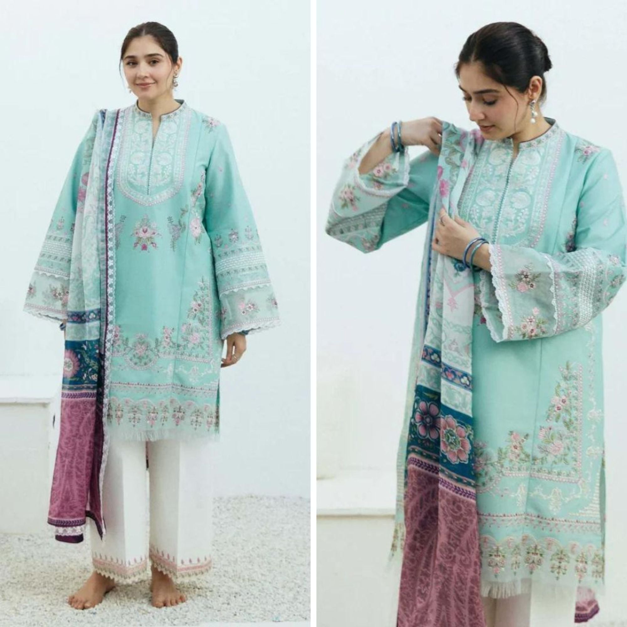 Lawn Embroidered 3Piece CODE 1033