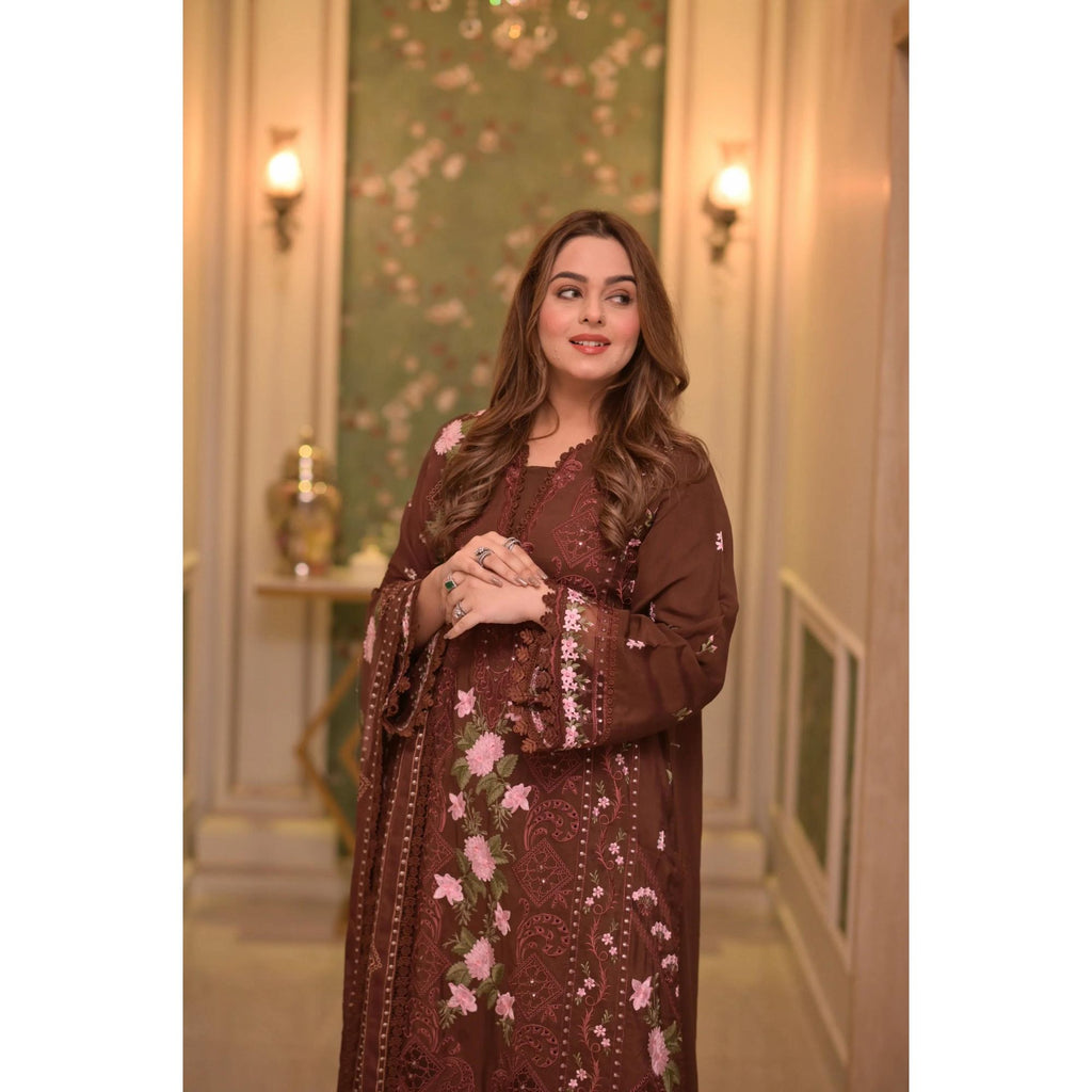 Lawn Embroidered 3Piece CODE 1055