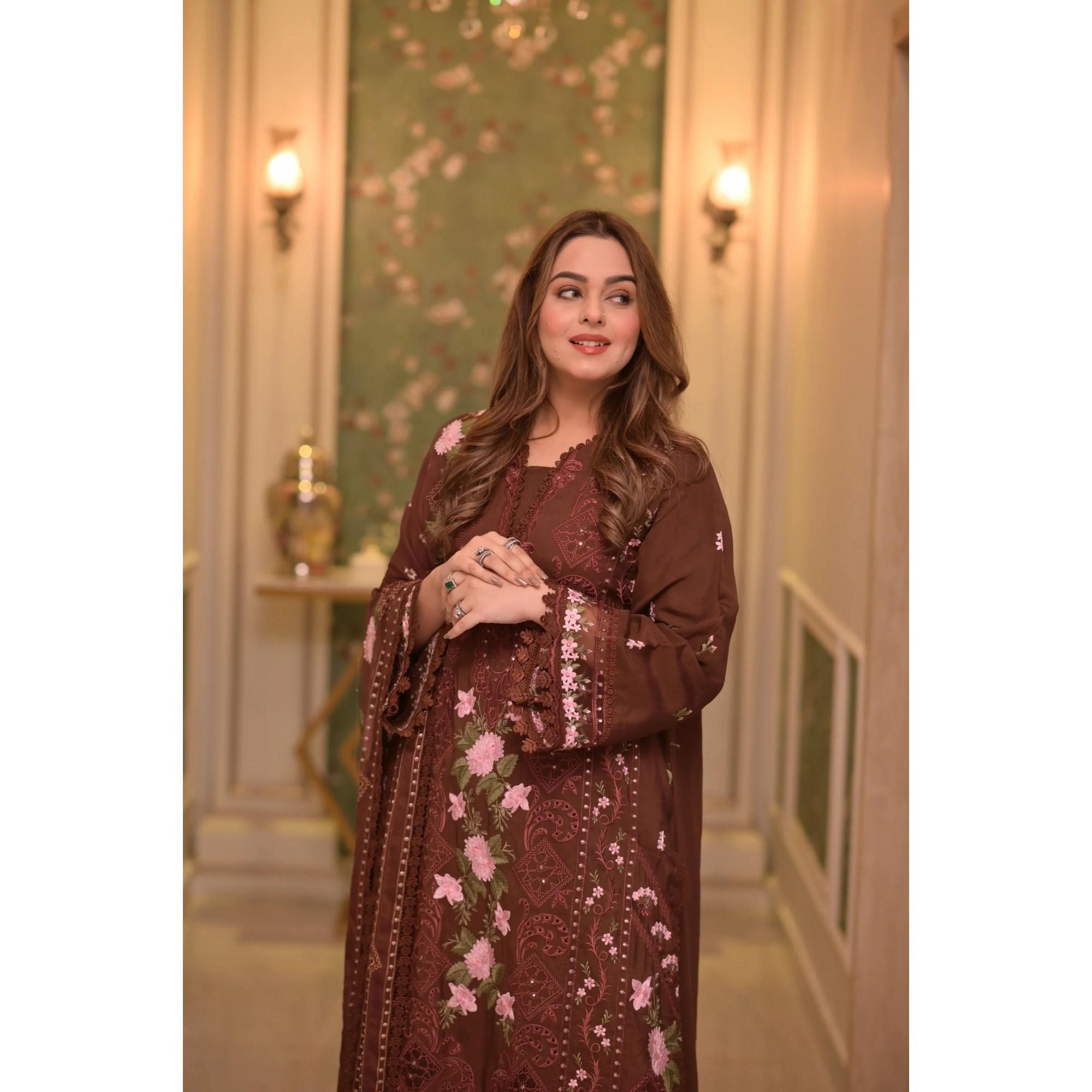Lawn Embroidered 3Piece CODE 1055