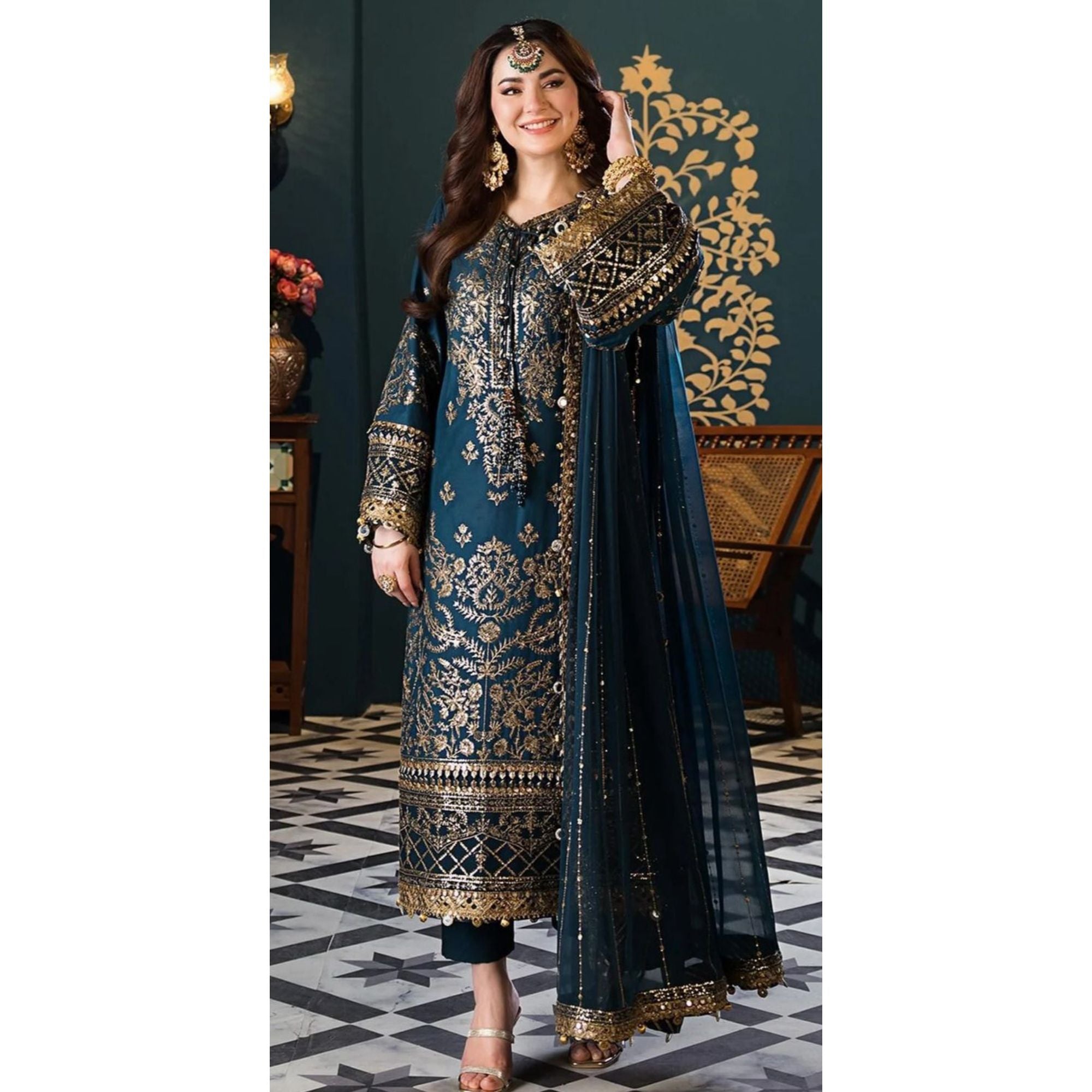 Lawn Embroidered 3Piece CODE 1061