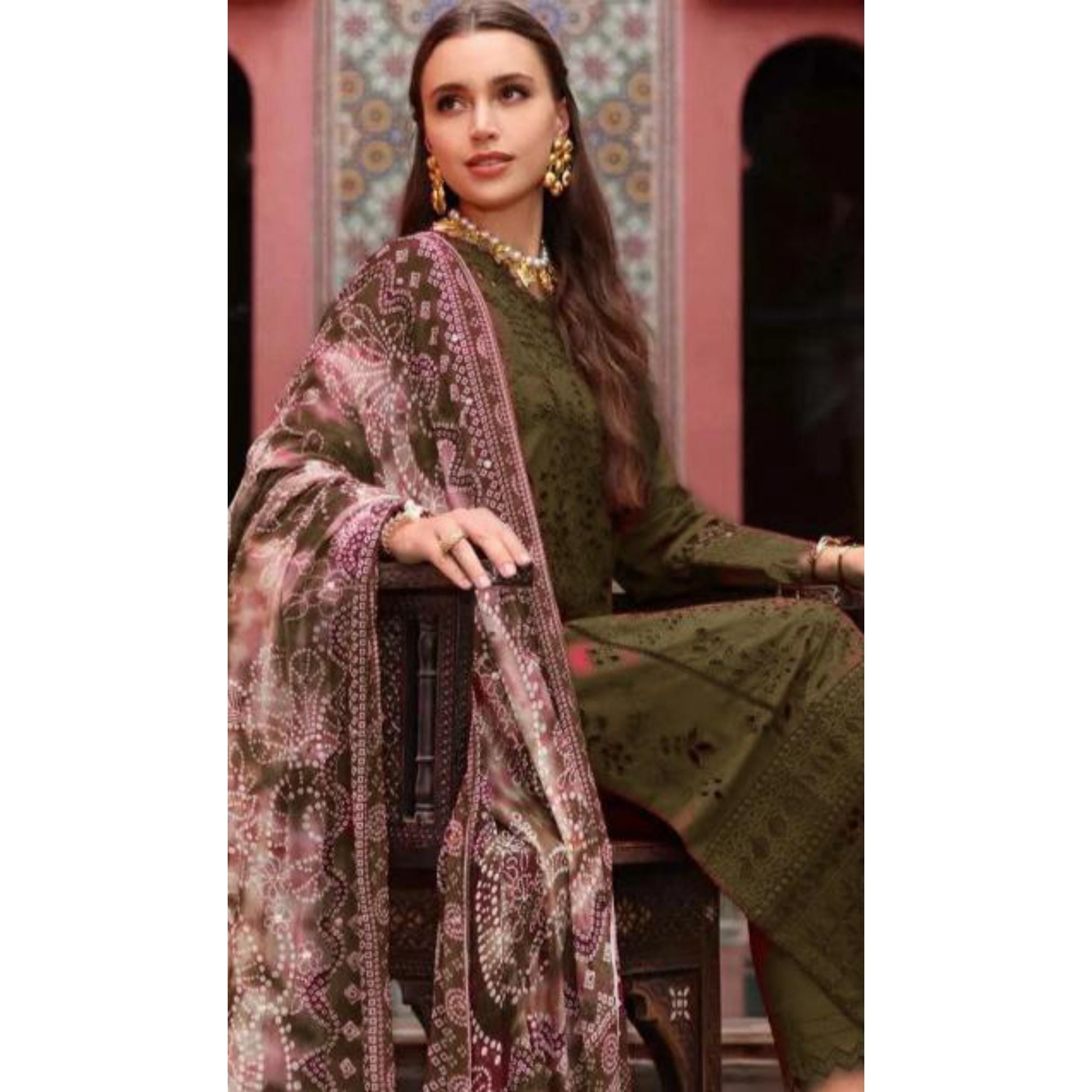 Lawn Embroidered 3Piece CODE 1064