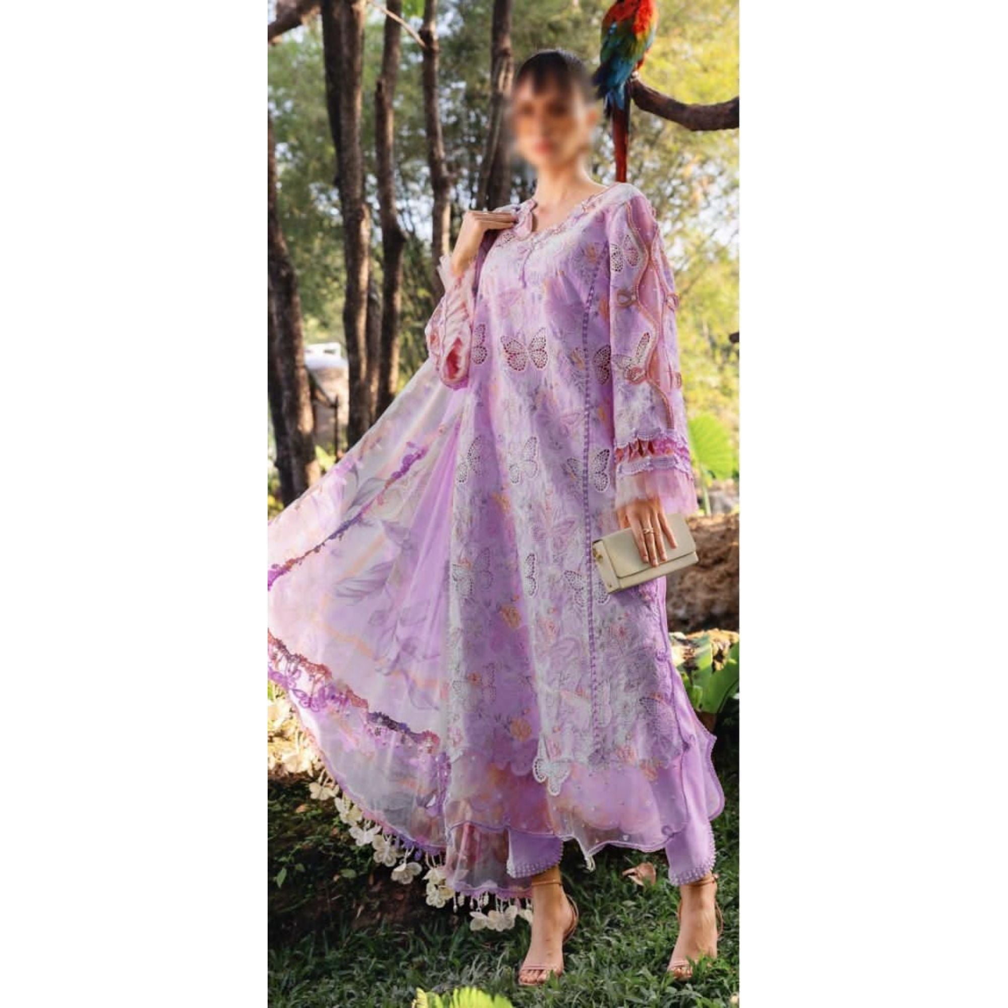 Lawn Embroidered 3Piece 🦋 Butterfly